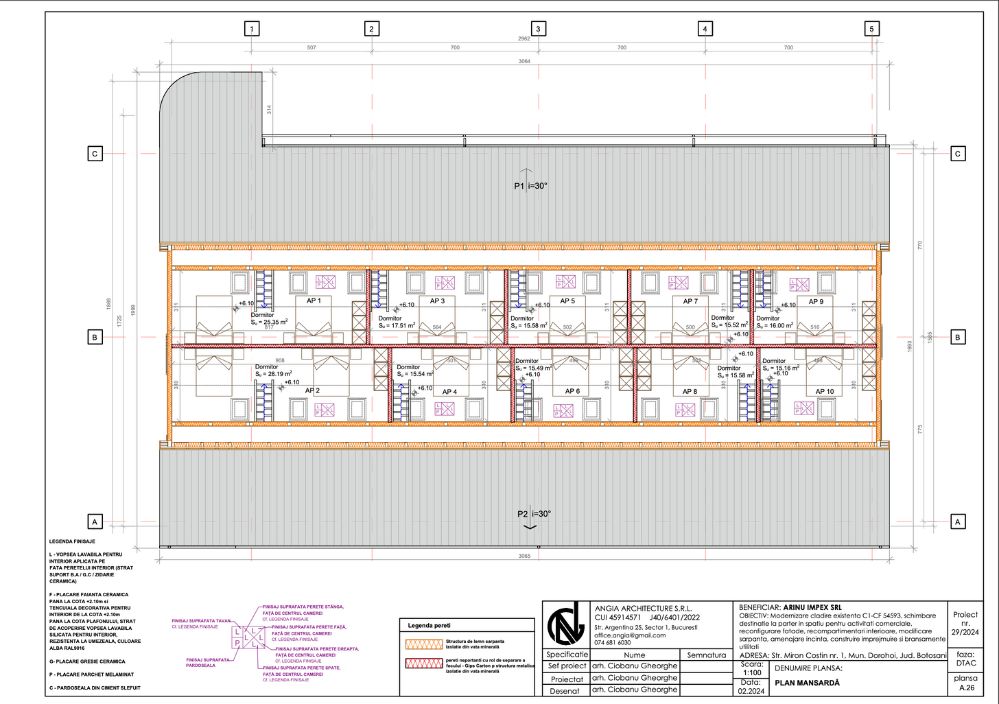 Plan Mansarda